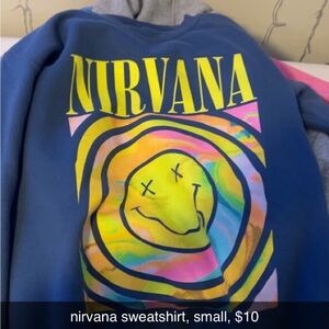 Nirvana Blue Graphic Sweatshirt
